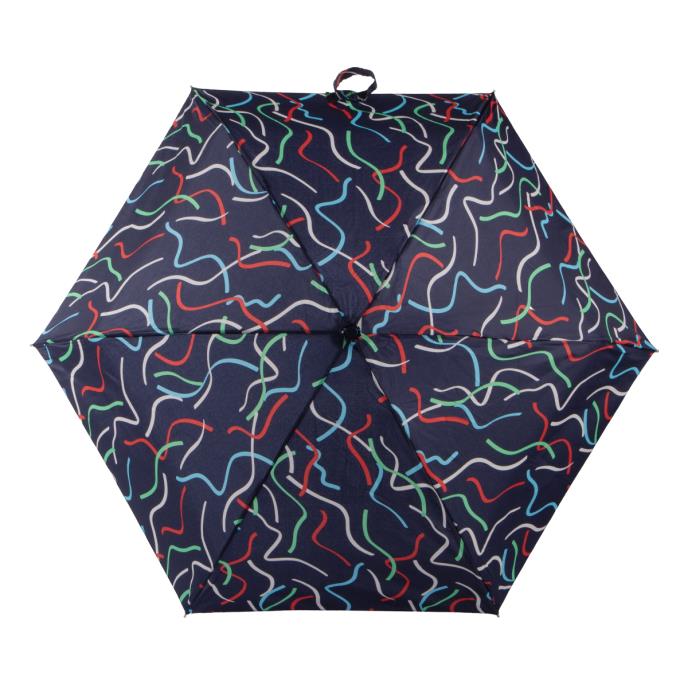 totes ECO-BRELLA® Compact Round Ribbon Print Umbrella (5 Section) Extra Image 2